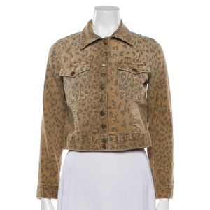 Current Elliot Leopard Snap Jacket
